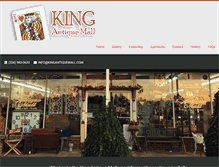 Tablet Screenshot of kingantiquemall.com